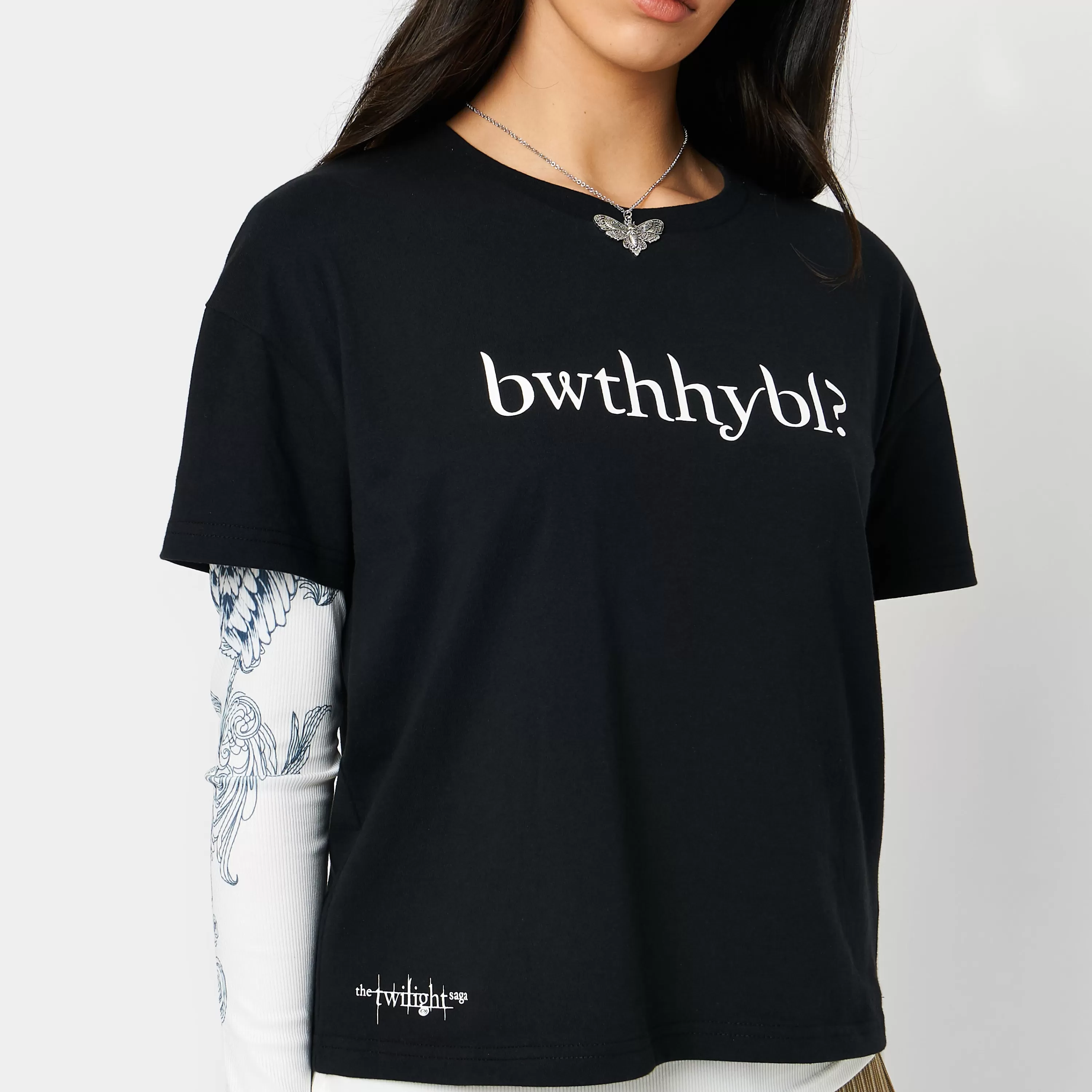 Memes>KOI footwear Bella, where the hell have you been loca? Acronym T-shirt Black