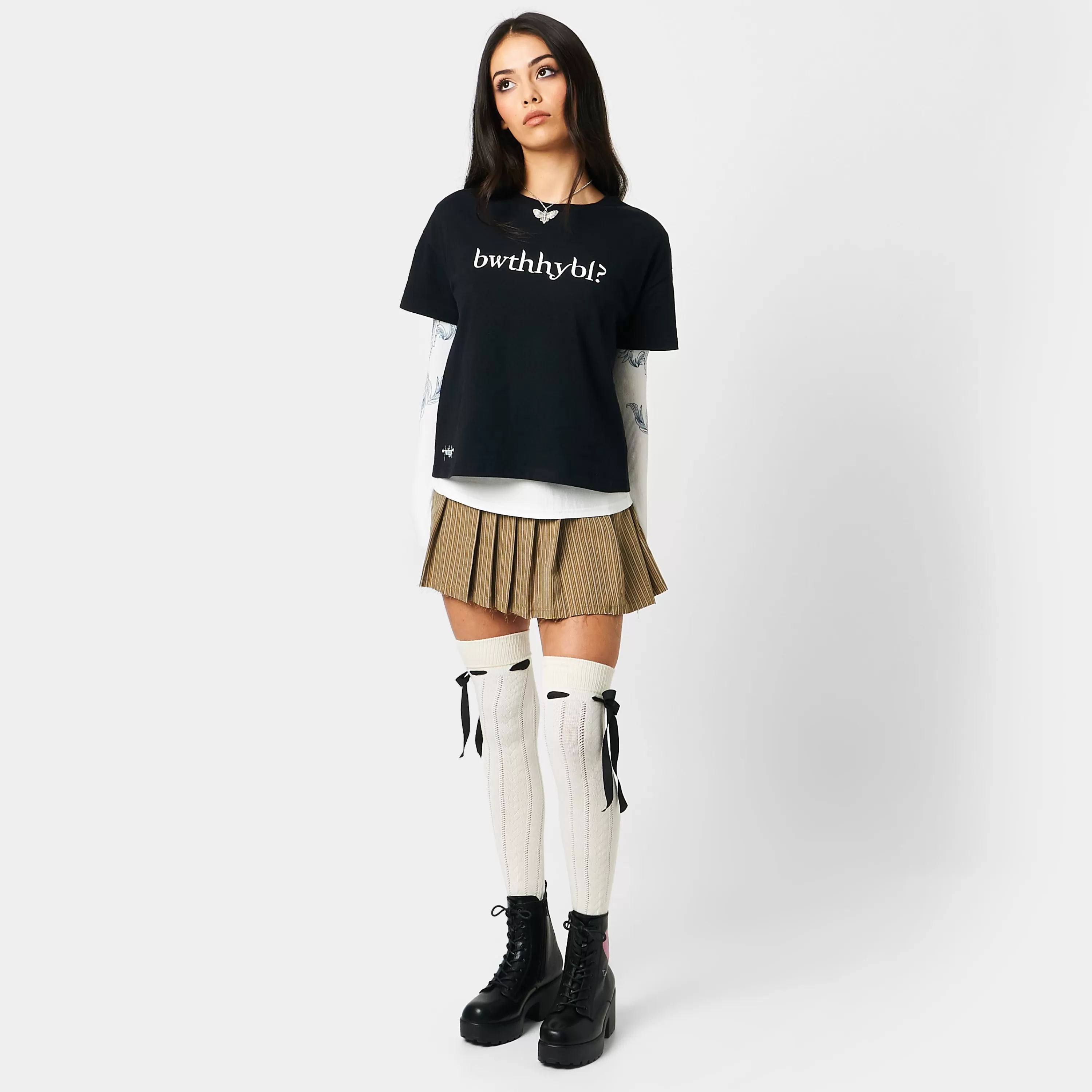 Memes>KOI footwear Bella, where the hell have you been loca? Acronym T-shirt Black