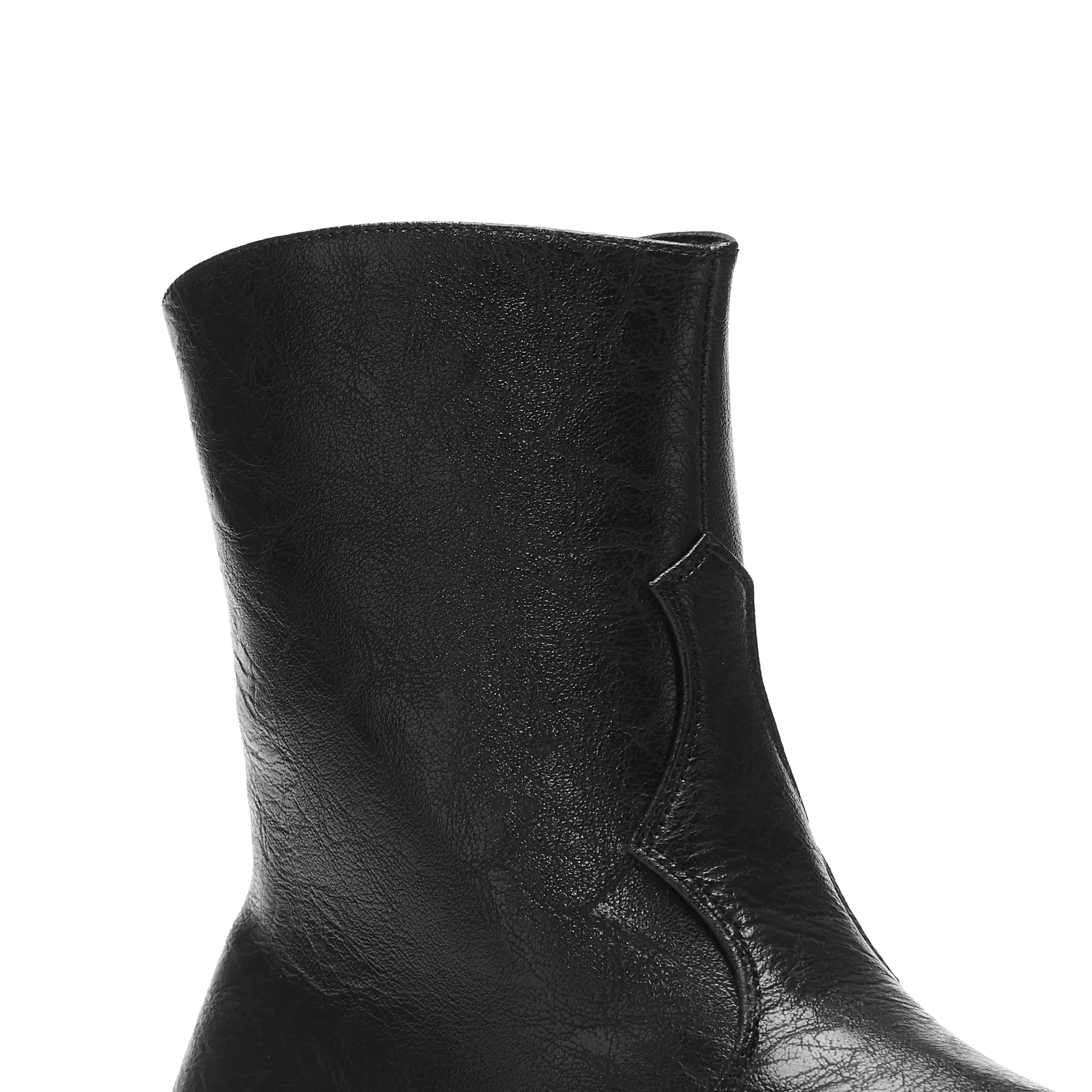 Ankle Boots | Black Boots>KOI footwear Fateless Men's Stacked Biker Boots - Vintage Black