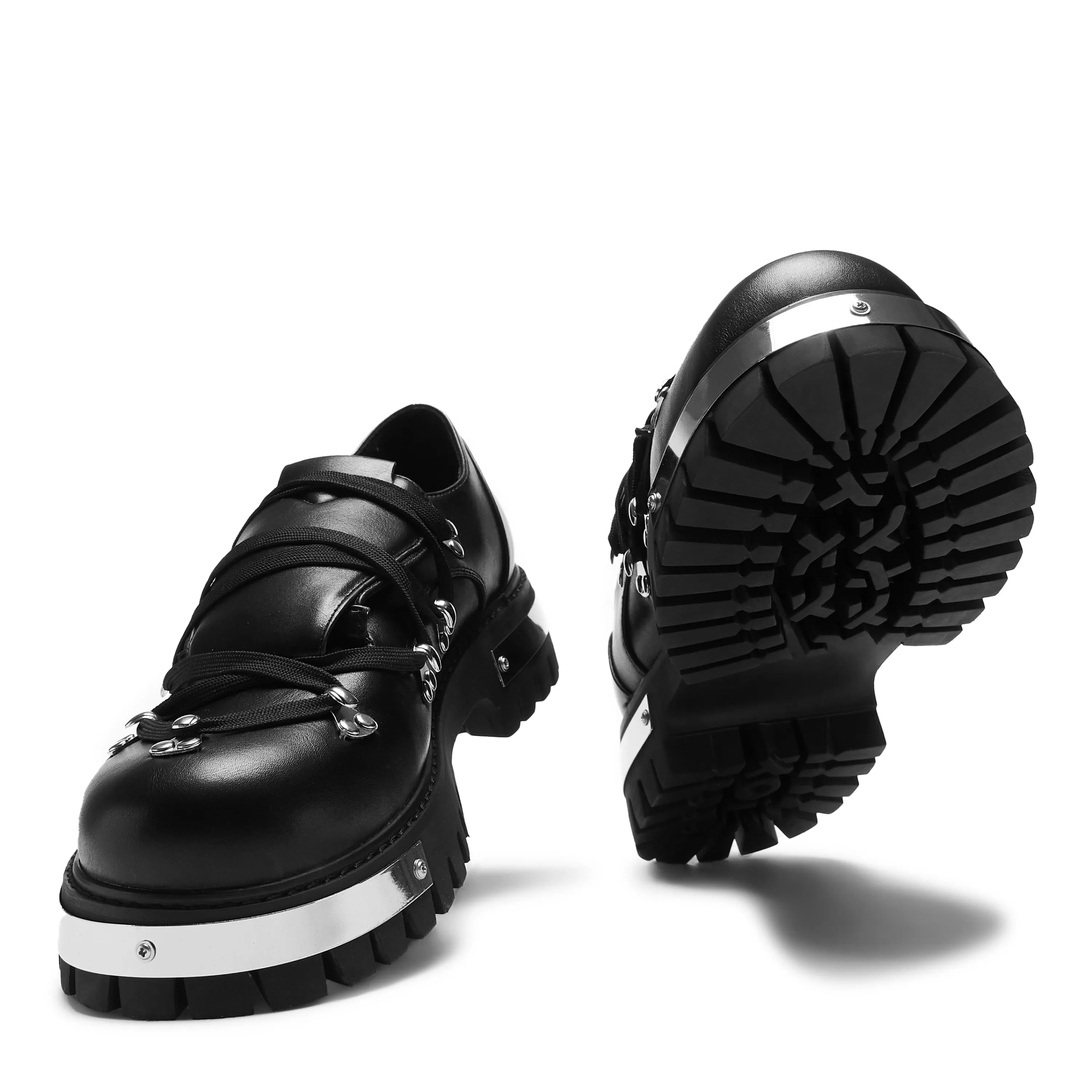 Lace Up>KOI footwear Hidden in Solitude Men's Double Tongue Lace Up Shoes - Black