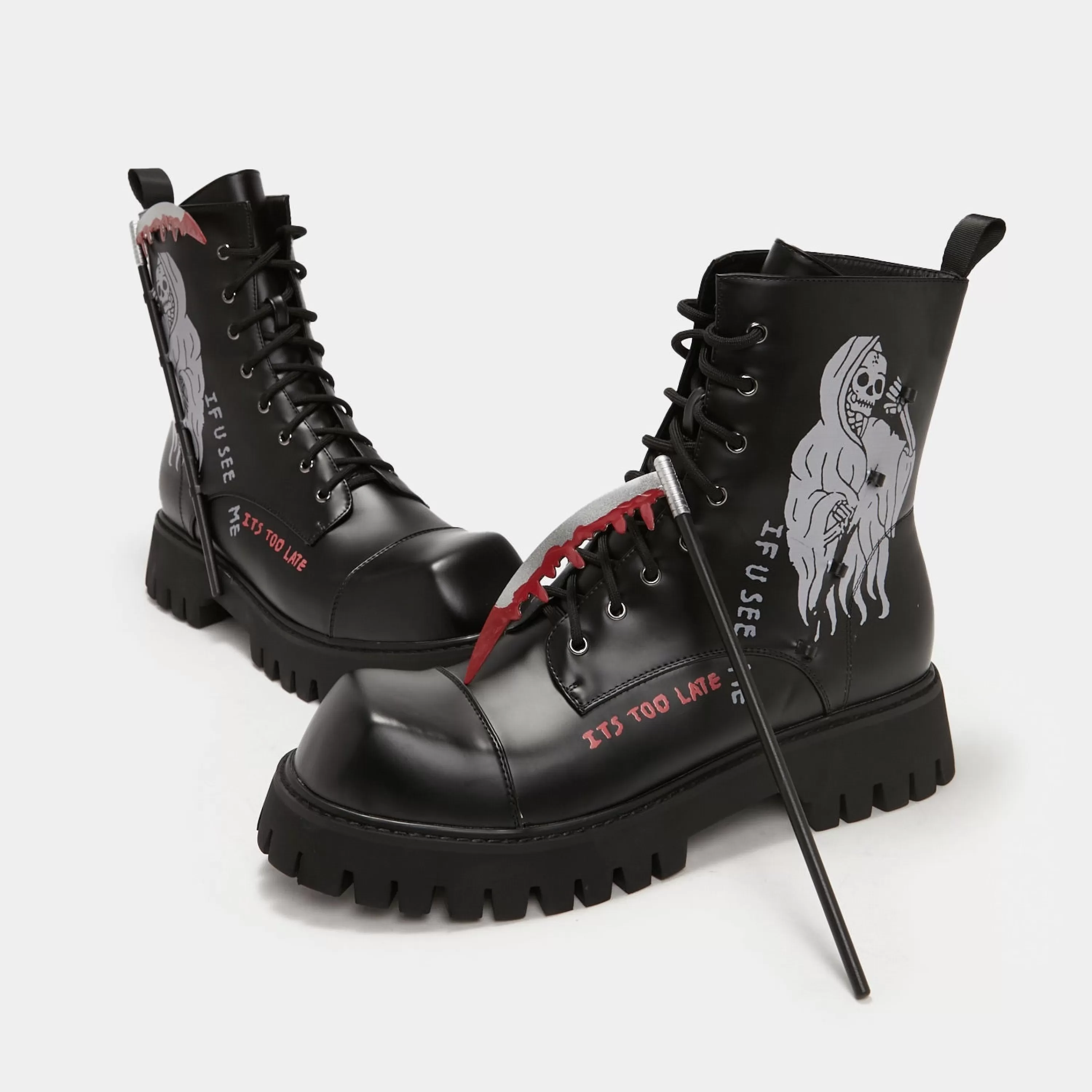 Platform Boots>KOI footwear Nightwalker Scythe Boots Black