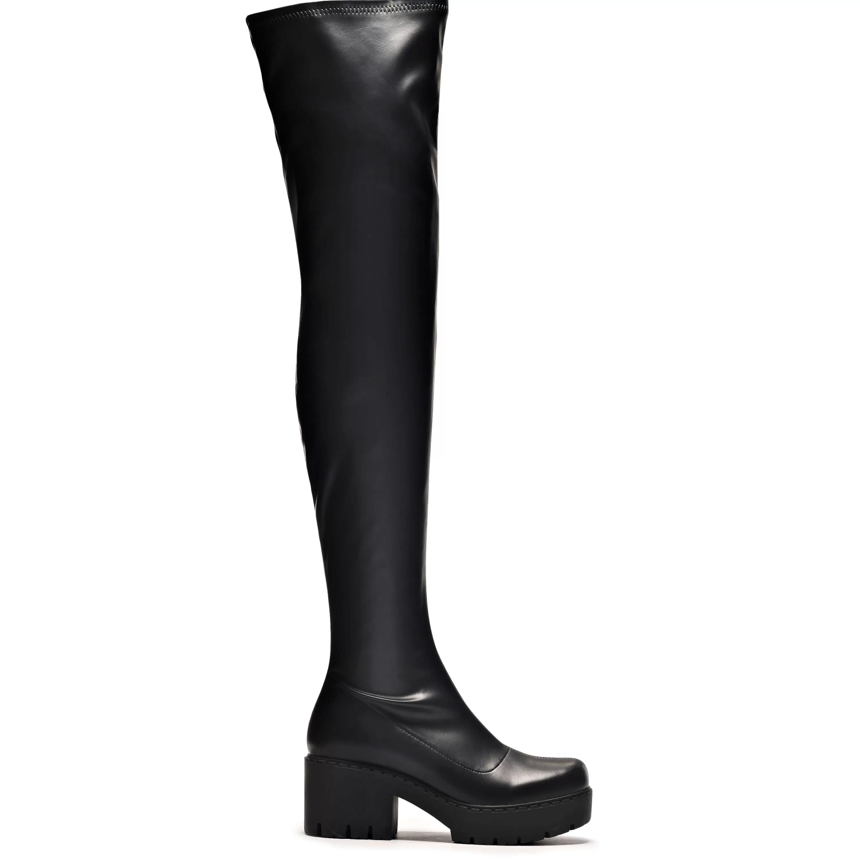 Heeled Boots | Heeled Boots>KOI footwear The Harmony Plus Size Thigh High Boots Black