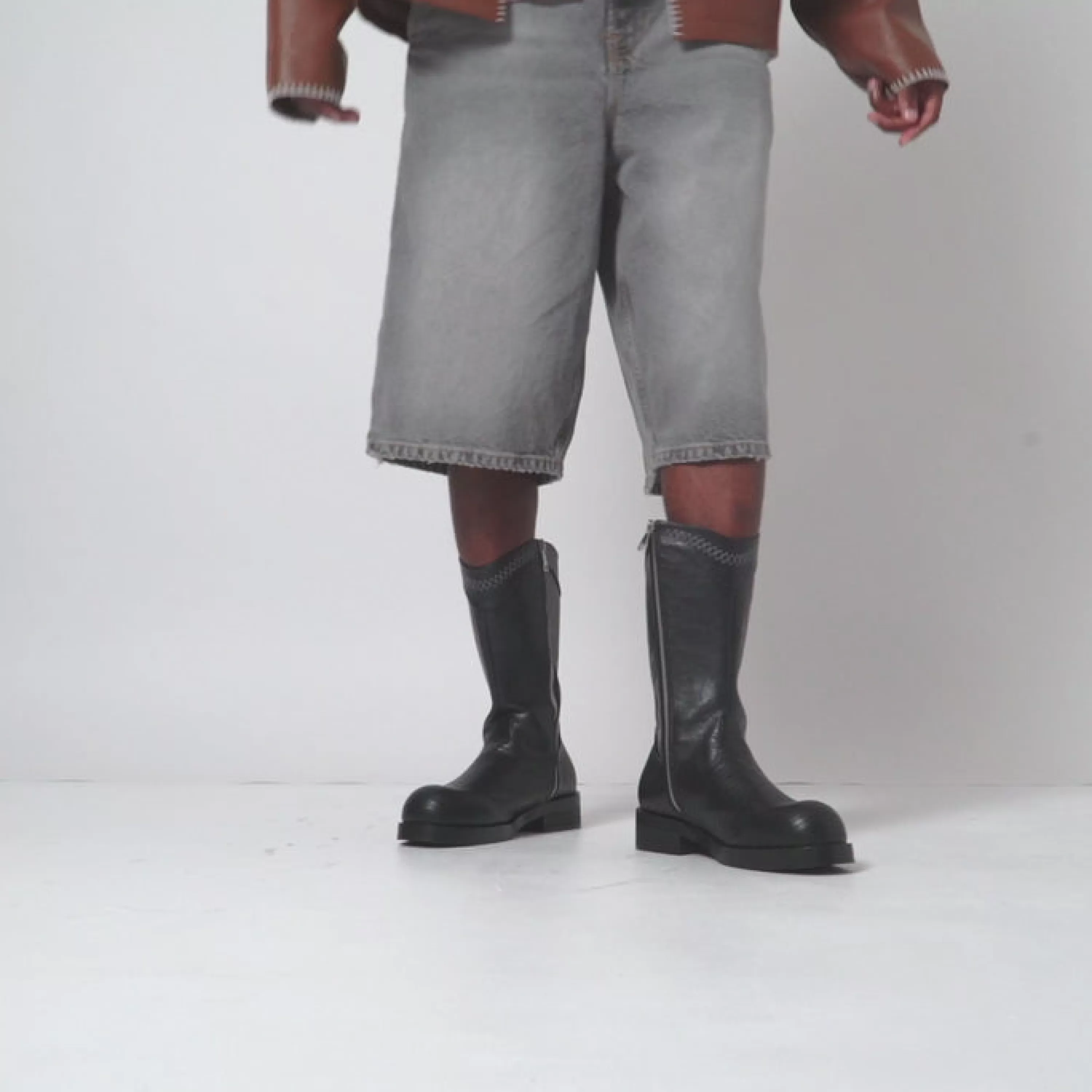 Black Boots | Long Boots>KOI footwear The Last Courtship Men's Ornate Stacked Cowboy Boots - Lizard Black