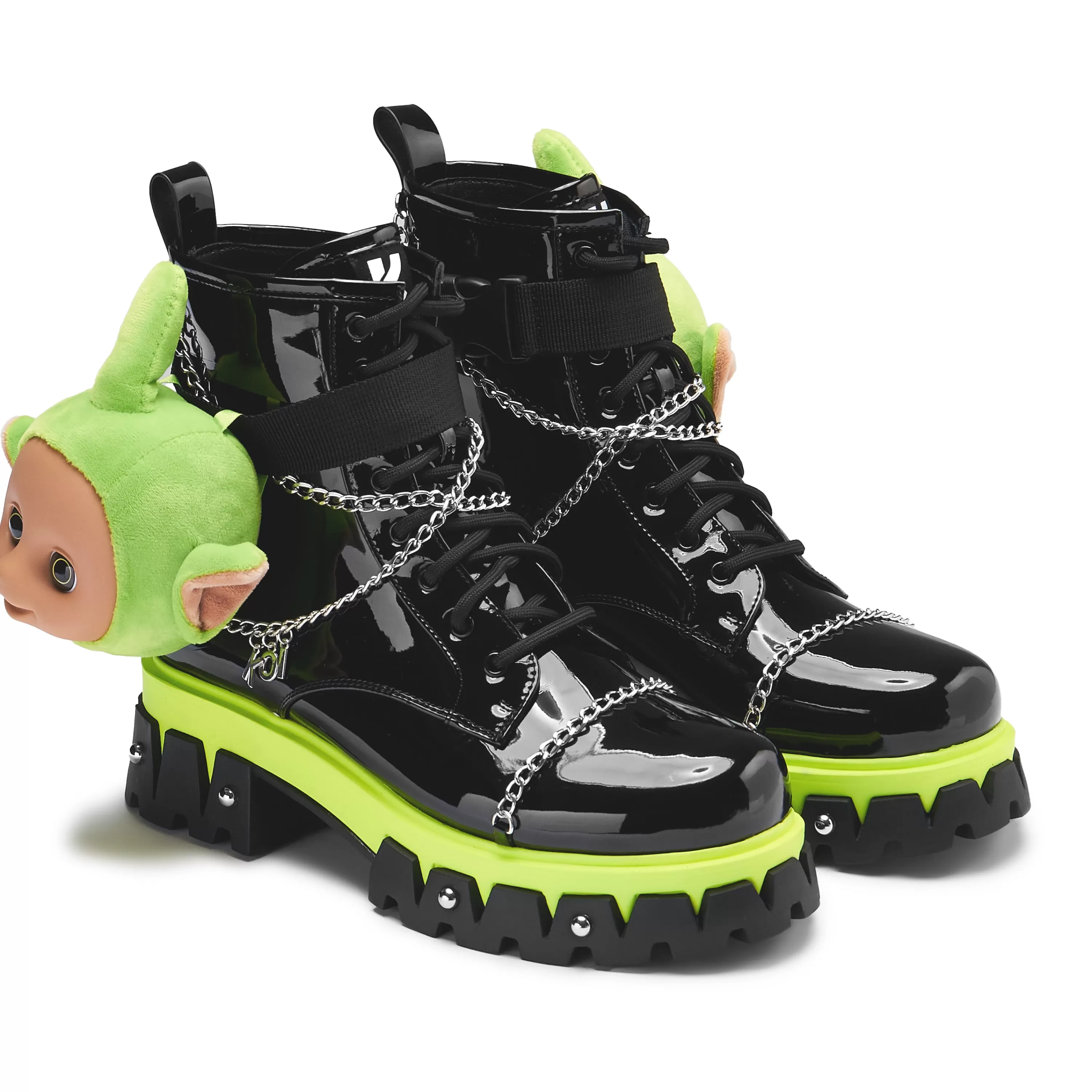 Platform Boots>KOI footwear Tubbytronic Dipsy Boots Black