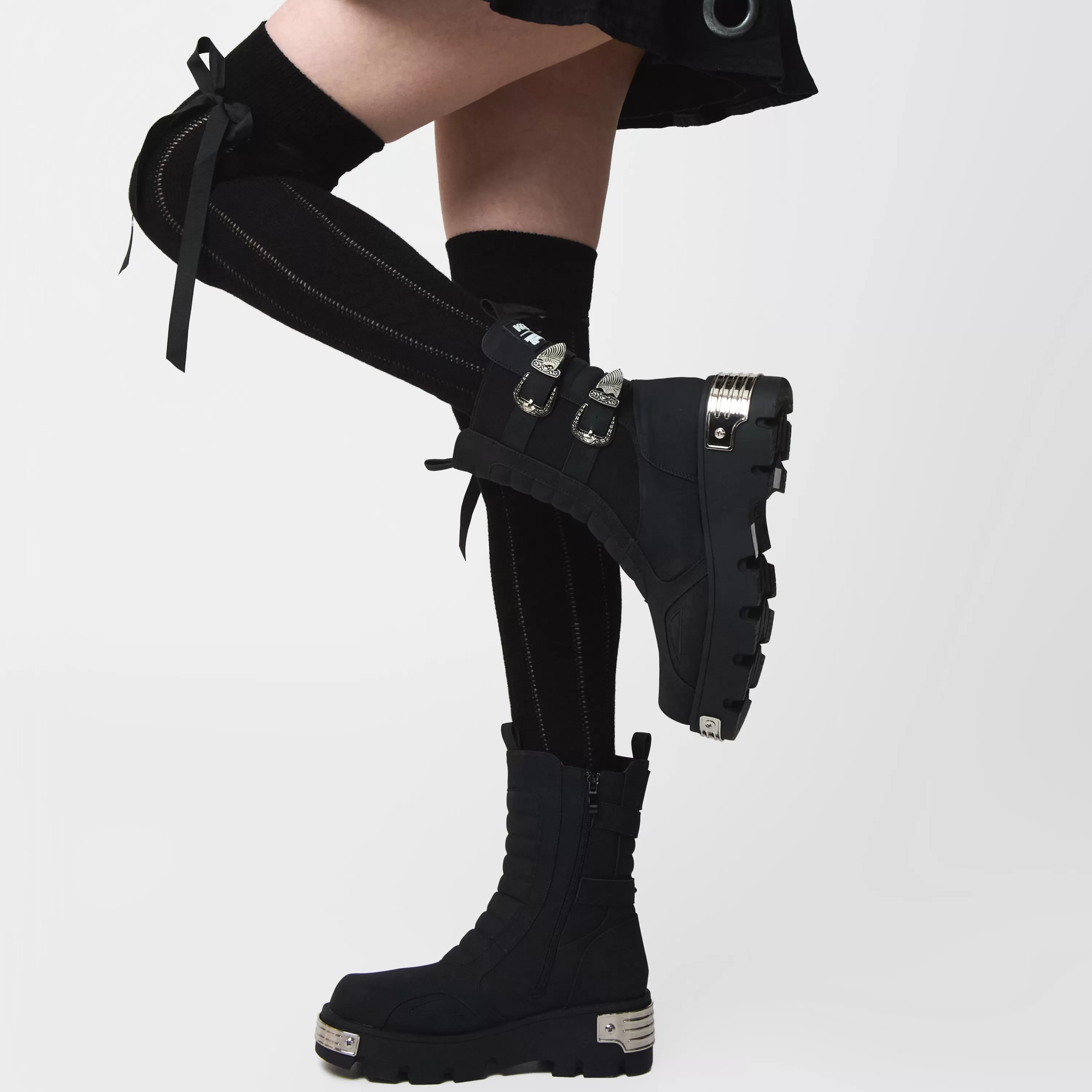 Ankle Boots>KOI footwear Uncanny Dodge Rogue Military Boots - Black